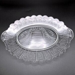 1976 Liberty Bell Declaration of Independence Bicentennial Commemorative Plate